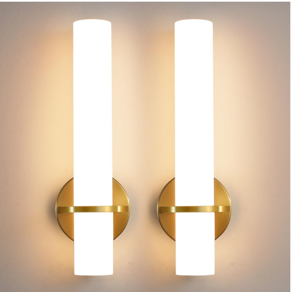 Wall Sconces 15w Dimmable LED Lights Set of 2.